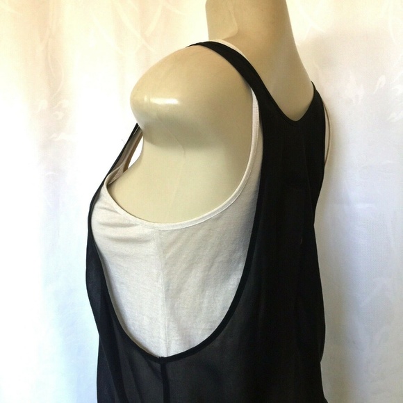 BARBARA BUI Silk top Black Nude Animal Print Layer - Picture 4 of 7